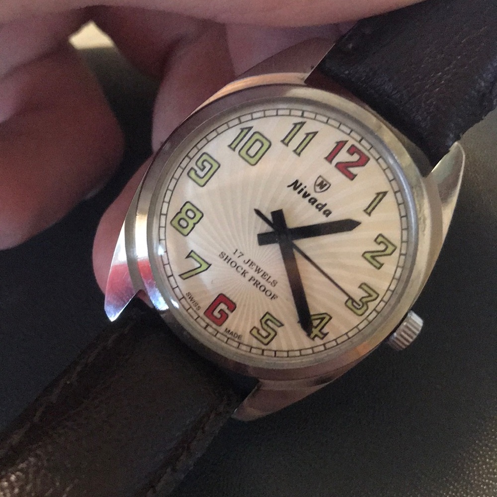 Vintage Nivada mechanical hand wind watch refinish
